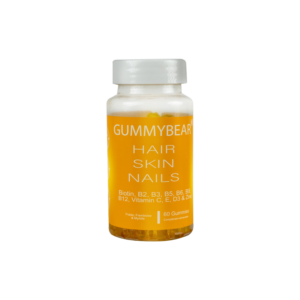 Gummy Bear Hair Skin Nails Vitamins - Gummies pour cheveux, peau et ongles renforcés.