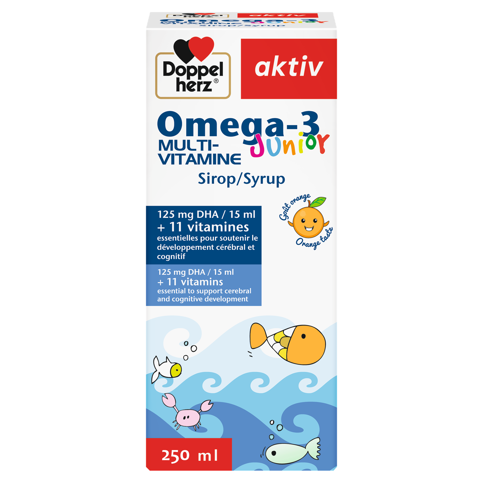 AKTIV Omega 3 Junior Multivitamine Sirop  | 250ML