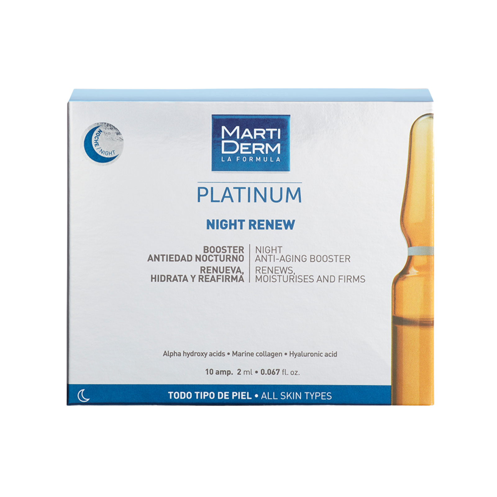 MARTIDERM PLATINUM NIGHT RENEW 10 AMPOULES