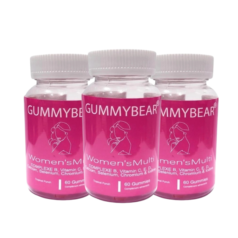 GUMMY BEAR WOMEN'S MULTI - PACK DE 3 BOITES